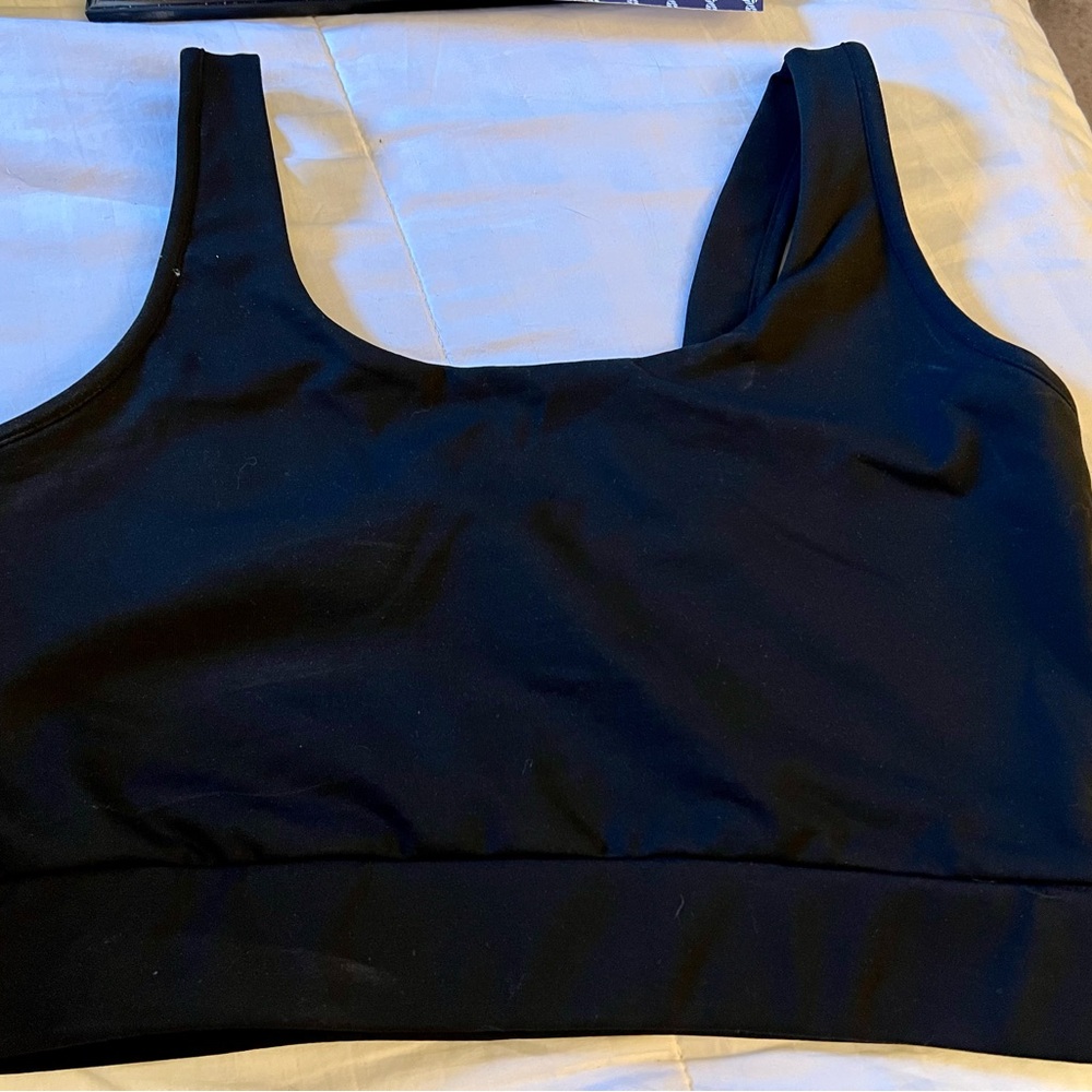Catherine Malandrino black sports bra, 3x